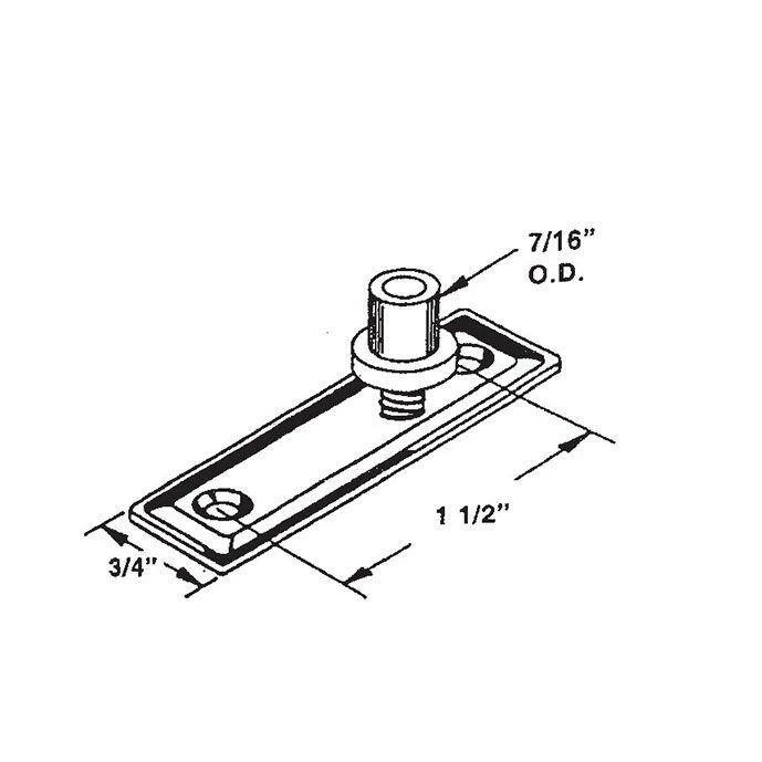 Barton Kramer Top Mount Bi-Fold Door Pivot Guide 4 Barton Kramer Top Mount Bi-Fold Door Pivot Guide - Image 2