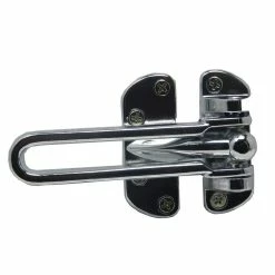 Barton Kramer 4-1/4 in. Chrome Swing Bar Door Guard