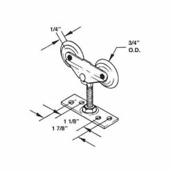 Barton Kramer Pocket Door Tandem Roller Hanger (2 per Pack) -Barton Kramer Shop barton kramer door rollers 124 c3 1000