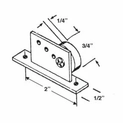 Barton Kramer 1 in. Shower Door Wheel and Bracket Assemblies (2-Pack) 11 Barton Kramer 1 in. Shower Door Wheel and Bracket Assemblies (2-Pack) -Barton Kramer Shop barton kramer door rollers 301 1d 1000
