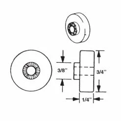 Barton Kramer 3/4 in. Flat Shower Door Wheel (2-Pack) 9 Barton Kramer 3/4 in. Flat Shower Door Wheel (2-Pack) -Barton Kramer Shop barton kramer door rollers 501 a0 1000