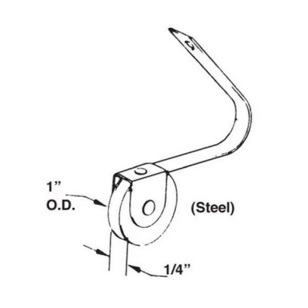 Barton Kramer 1 in. Steel Wheel Screen Door Roller Assembly (2-Pack) 4 Barton Kramer 1 in. Steel Wheel Screen Door Roller Assembly (2-Pack) - Image 2