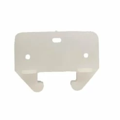 Barton Kramer 1.6 in. White Plastic Drawer Track Guide (2-Pack)