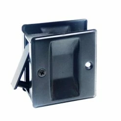 Barton Kramer 2-3/4 in. Pocket Door Bronze Passage Lock