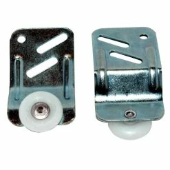 Barton Kramer Adjustable By-Pass Closet Door Hanger Kit (4-Piece)