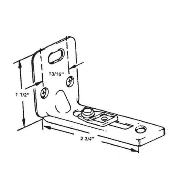 Barton Kramer Bi-Fold Door Bottom Pivot Jamb Bracket 4 Barton Kramer Bi-Fold Door Bottom Pivot Jamb Bracket - Image 2