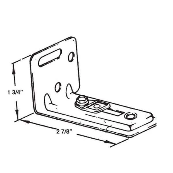 Barton Kramer 2-7/8 in. Bi-Fold Door Jamb Bracket (2-Pack) 4 Barton Kramer 2-7/8 in. Bi-Fold Door Jamb Bracket (2-Pack) - Image 2