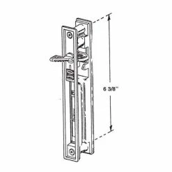 Barton Kramer 6-3/8 in. Miller Industries Sliding Glass Door Lock -Barton Kramer Shop barton kramer sliding door locks 435 c3 1000