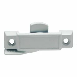 Barton Kramer 1-31/32 in. White Cast Metal Single Hung Window Sash Lock (2-Pack)