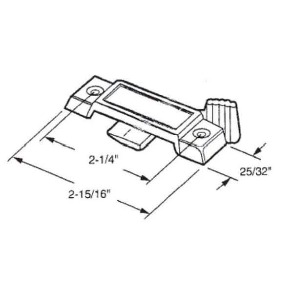 Barton Kramer 1-31/32 in. White Cast Metal Single Hung Window Sash Lock (2-Pack) 4 Barton Kramer 1-31/32 in. White Cast Metal Single Hung Window Sash Lock (2-Pack) - Image 2