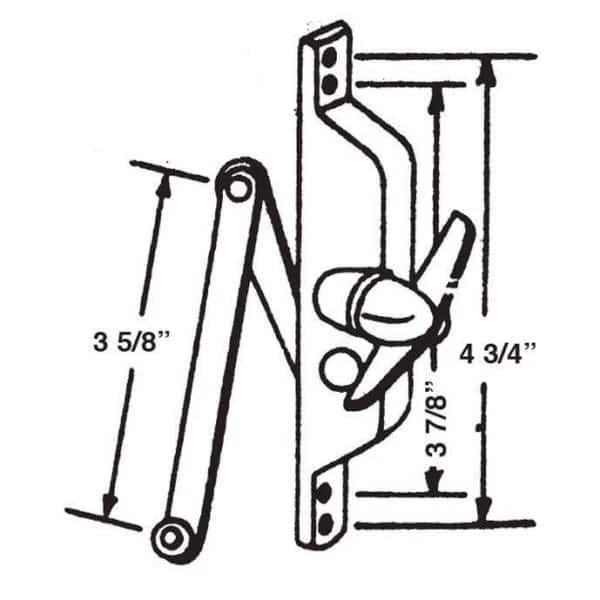 Barton Kramer 3-1/2 in. Look Jalousie Window Operator 4 Barton Kramer 3-1/2 in. Look Jalousie Window Operator - Image 2