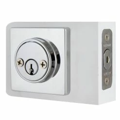 Defiant Contemporary Square Bright Chrome Double Cylinder Deadbolt -Barton Kramer Shop defiant deadbolts 32da222 1f 1000