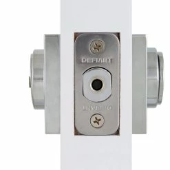 Defiant Contemporary Square Bright Chrome Double Cylinder Deadbolt -Barton Kramer Shop defiant deadbolts 32da222 4f 1000