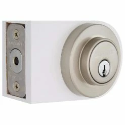 Defiant Contemporary Round Satin Nickel Single Cylinder Deadbolt -Barton Kramer Shop defiant deadbolts 32dc5x21 c3 1000