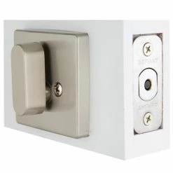 Defiant Contemporary Square Satin Nickel Single Cylinder Deadbolt -Barton Kramer Shop defiant deadbolts 32dc6x21 1f 1000