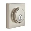 Defiant Contemporary Square Satin Nickel Single Cylinder Deadbolt 1 Defiant Contemporary Square Satin Nickel Single Cylinder Deadbolt -Barton Kramer Shop defiant deadbolts 32dc6x21 64 1000
