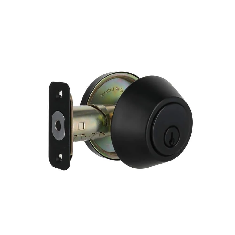 Defiant Matte Black Single Cylinder Deadbolt 10 Defiant Matte Black Single Cylinder Deadbolt - Image 8