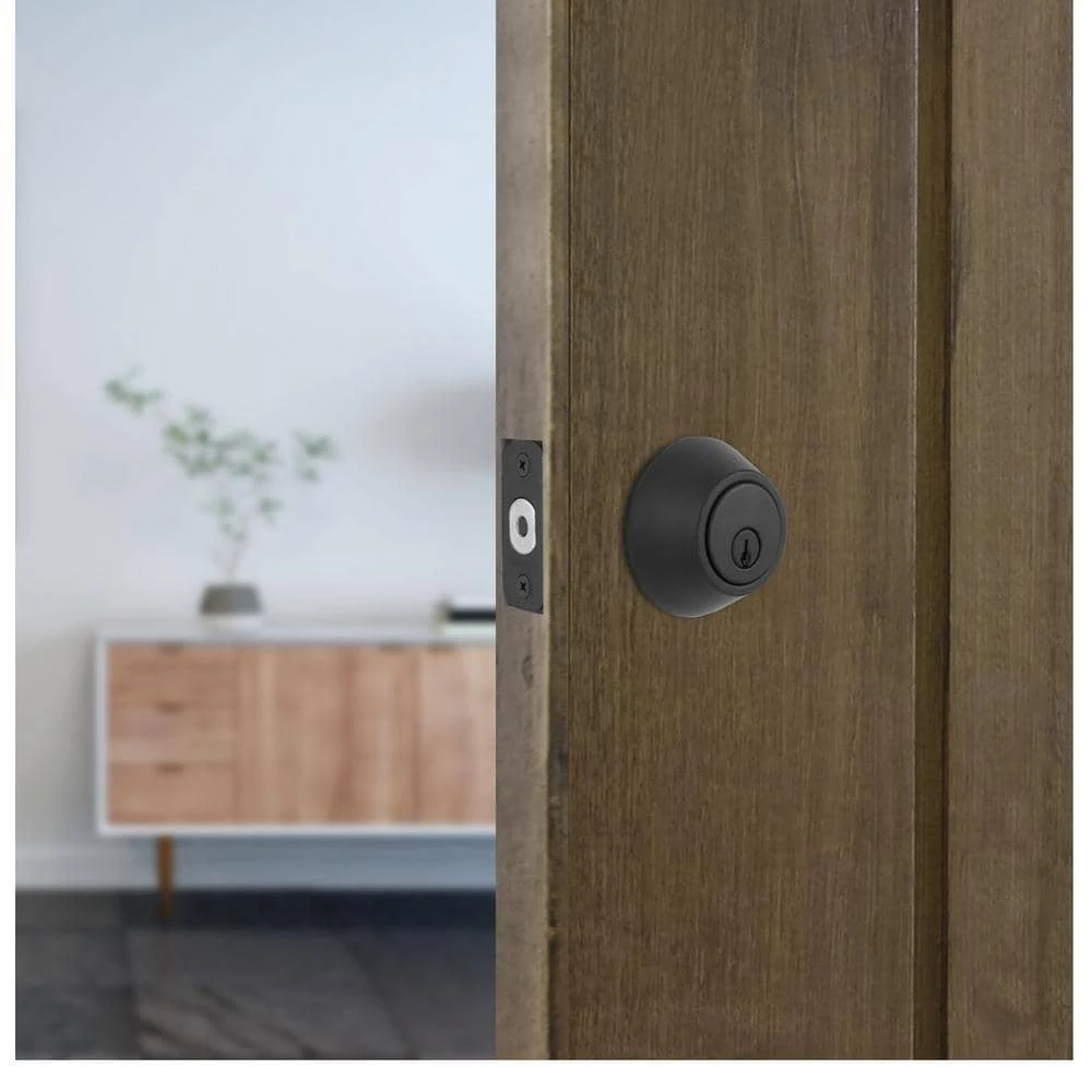 Defiant Matte Black Single Cylinder Deadbolt 5 Defiant Matte Black Single Cylinder Deadbolt - Image 3