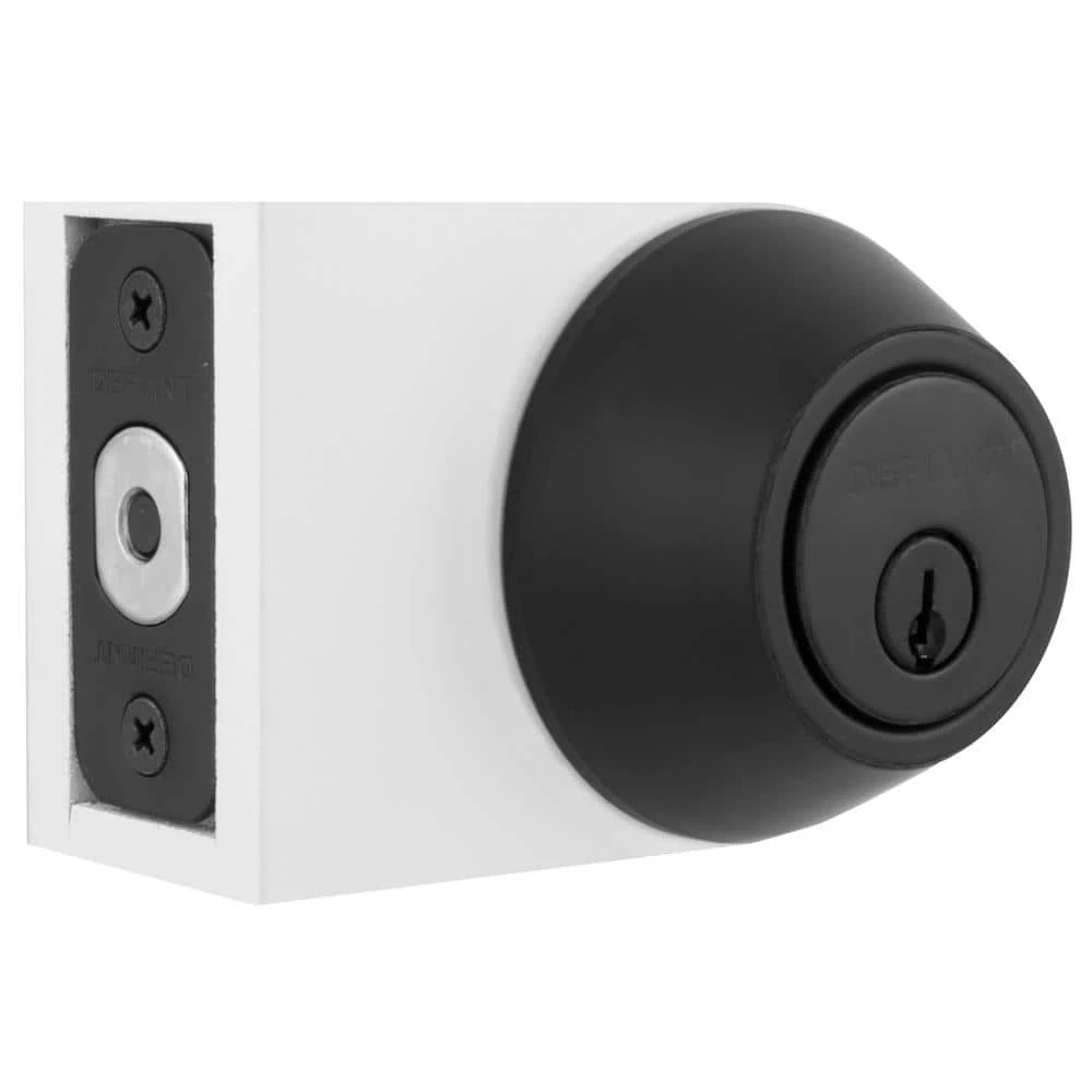Defiant Matte Black Single Cylinder Deadbolt 7 Defiant Matte Black Single Cylinder Deadbolt - Image 5