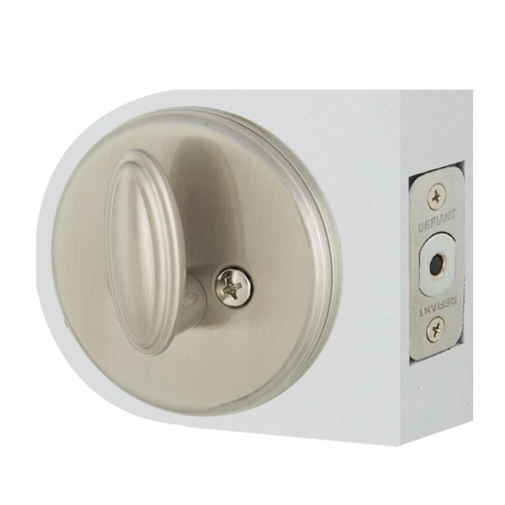 Defiant Wavelet Satin Nickel Single Cylinder Deadbolt 10 Defiant Wavelet Satin Nickel Single Cylinder Deadbolt - Image 8