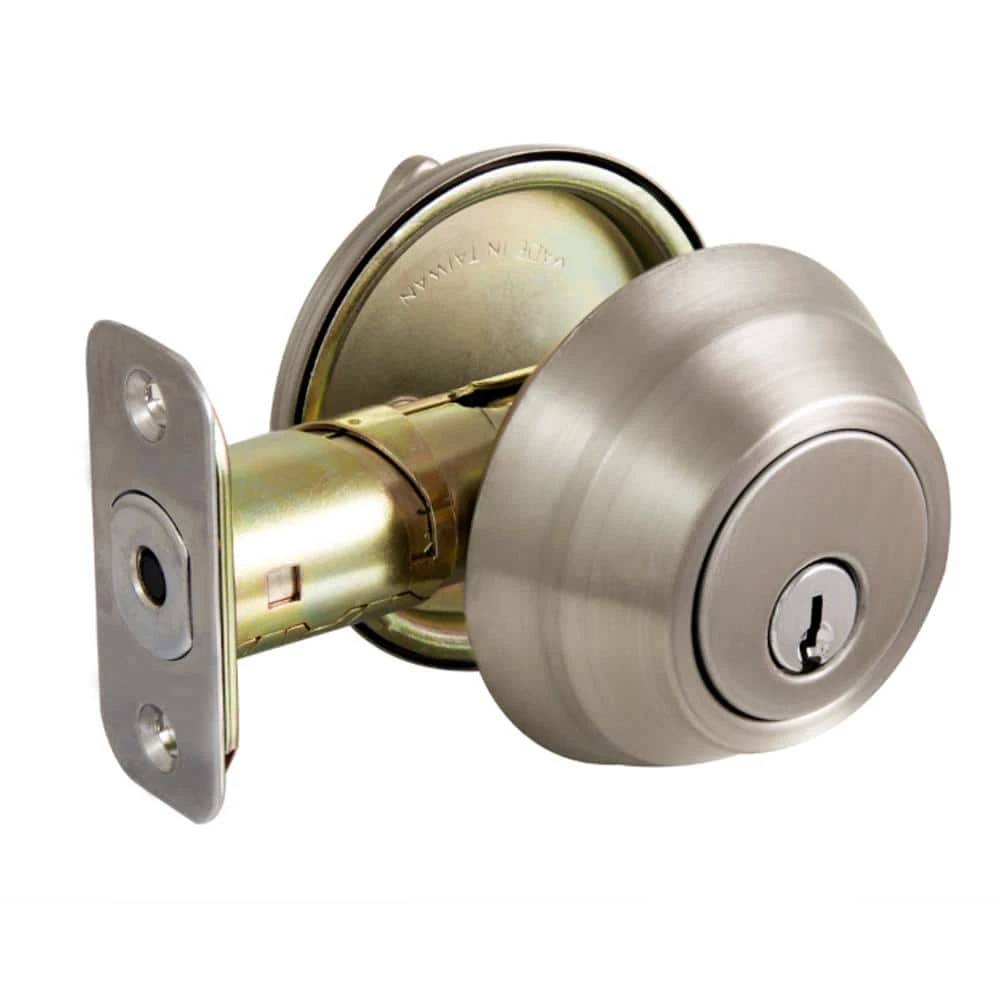 Defiant Wavelet Satin Nickel Single Cylinder Deadbolt 3 Defiant Wavelet Satin Nickel Single Cylinder Deadbolt