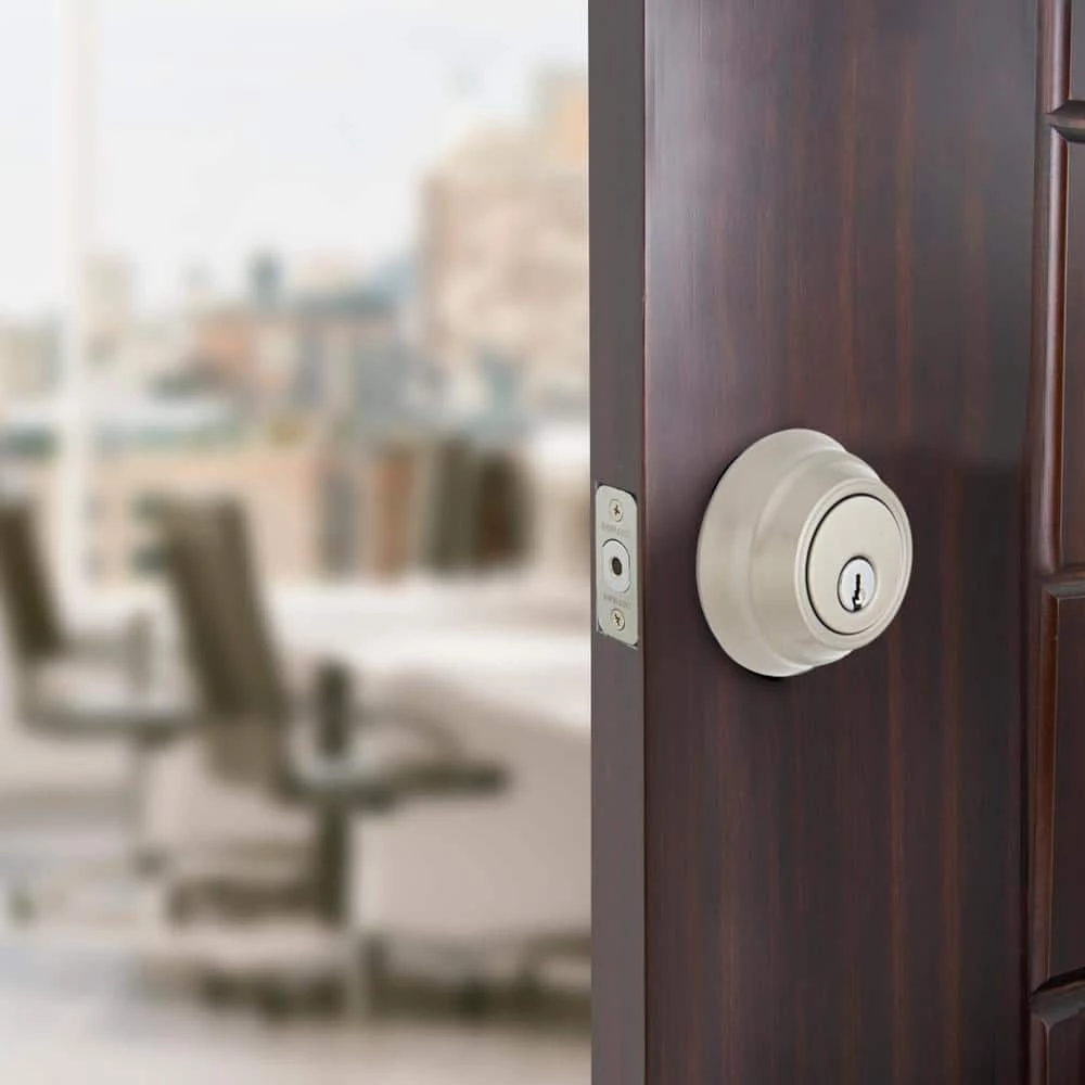Defiant Wavelet Satin Nickel Single Cylinder Deadbolt 6 Defiant Wavelet Satin Nickel Single Cylinder Deadbolt - Image 4
