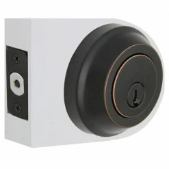 Defiant Aged Bronze Low Profile Single Cylinder Deadbolt -Barton Kramer Shop defiant deadbolts dc1x71 c3 1000