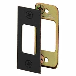 Defiant 2-3/4 in. Aged Bronze Deadbolt Strike