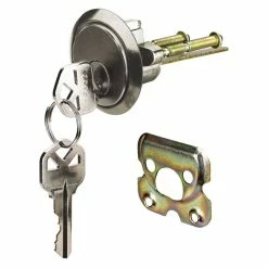 Defiant Satin Nickel Kwikset Rim Cylinder
