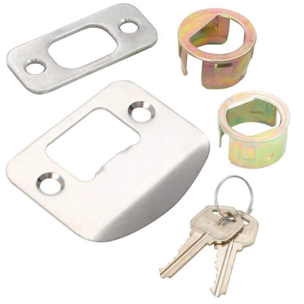 Defiant Madrid Satin Nickel Door Knob and Wavelet Single Cylinder Combo Pack 4 Defiant Madrid Satin Nickel Door Knob and Wavelet Single Cylinder Combo Pack - Image 2