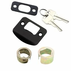 Defiant Square Matte Black Electronic Keypad Single Cylinder Deadbolt with Tonbridge Door Handle Combo Pack -Barton Kramer Shop defiant door lock combo packs 32md6x9a8ab fa 1000