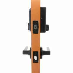 Defiant Castle Matte Black Touchpad Single Cylinder Deadbolt with Tonbridge Handle Combo Pack -Barton Kramer Shop defiant door lock combo packs 32md6x9c1cb 4f 1000