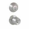 Defiant Brandywine Stainless Steel Keyed Entry Knob and Single Cylinder Deadbolt Combo Pack -Barton Kramer Shop defiant door lock combo packs b86l1b 64 1000