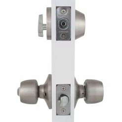 Defiant Brandywine Stainless Steel Single Cylinder Keyed Entry Project Pack -Barton Kramer Shop defiant door lock combo packs b86l1bd 4f 1000