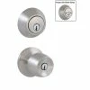 Defiant Brandywine Stainless Steel Entry Knob and Double Cylinder Deadbolt Combo Pack -Barton Kramer Shop defiant door lock combo packs b86l2b 64 1000