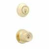 Defiant Brandywine Polished Brass Entry Knob and Double Cylinder Deadbolt Combo 2 Defiant Brandywine Polished Brass Entry Knob and Double Cylinder Deadbolt Combo -Barton Kramer Shop defiant door lock combo packs b87l2 64 1000