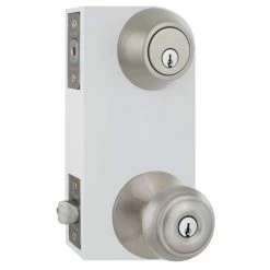 Defiant Hartford Satin Nickel Single Cylinder Keyed Entry Project Pack -Barton Kramer Shop defiant door lock combo packs bgx2l1bd 4f 1000