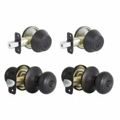 Defiant Hartford Aged Bronze Single Cylinder Keyed Entry Project Pack 18 Defiant Hartford Aged Bronze Single Cylinder Keyed Entry Project Pack -Barton Kramer Shop defiant door lock combo packs bgx7l1bd 44 1000