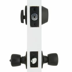 Defiant Simple Series Bell Aged Bronze Keyed Entry Door Knob with Single Cylinder Deadbolt Combo Pack -Barton Kramer Shop defiant door lock combo packs evbrx7b91b 4f 1000