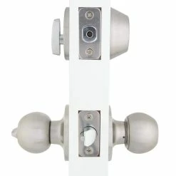 Defiant Simple Series Ball Stainless Steel Keyed Entry Door Knob with Single Cylinder Deadbolt Combo Pack 12 Defiant Simple Series Ball Stainless Steel Keyed Entry Door Knob with Single Cylinder Deadbolt Combo Pack -Barton Kramer Shop defiant door lock combo packs evbw6b91b 4f 1000