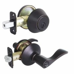 Defiant Naples Aged Bronze Entry Handle and Single Cylinder Deadbolt Combo Pack 18 Defiant Naples Aged Bronze Entry Handle and Single Cylinder Deadbolt Combo Pack -Barton Kramer Shop defiant door lock combo packs myex7l1b fa 1000