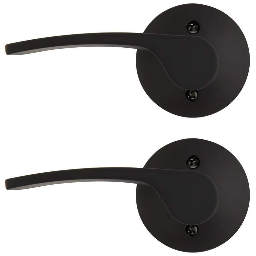 Defiant Kensington Matte Black Left Handed Dummy Door Lever (2-Pack) 3 Defiant Kensington Matte Black Left Handed Dummy Door Lever (2-Pack)