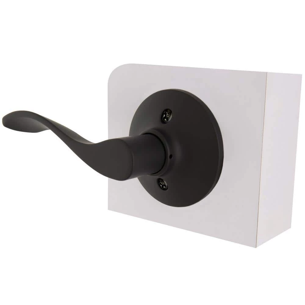 Defiant Zacoti Matte Black Left Handed Dummy Door Lever (2-Pack) 4 Defiant Zacoti Matte Black Left Handed Dummy Door Lever (2-Pack) - Image 2