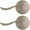 Defiant Burgundy Satin Nickel Left Handed Dummy Door Lever 2-Pack -Barton Kramer Shop defiant dummy door handles 32ld5x204bld2 64 1000