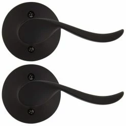 Defiant Burgundy Matte Black Right Handed Dummy Lever (2-Pack)