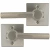 Defiant Highland Satin Nickel Dummy Door Lever with Square Rose (2-Pack) -Barton Kramer Shop defiant dummy door handles 32ld8x204ad2 64 1000