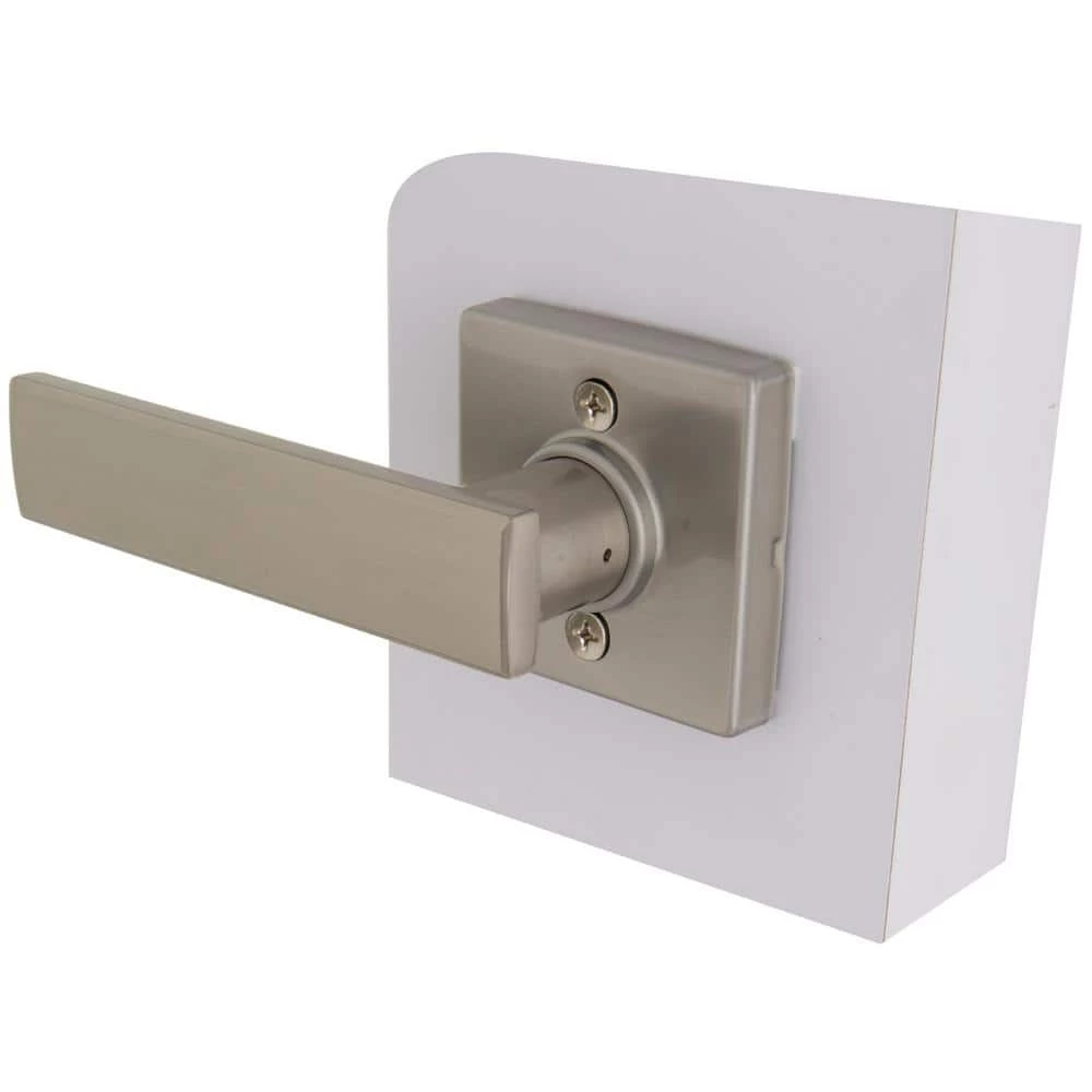 Defiant Westwood Satin Nickel Dummy Door Lever with Square Rose 4 Defiant Westwood Satin Nickel Dummy Door Lever with Square Rose - Image 2