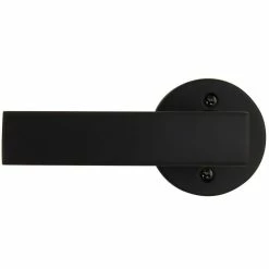 Defiant Westwood Matte Black Dummy Door Lever with Round Rose