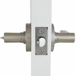 Defiant Tonbridge Satin Nickel Entry Door Handle with Round Rose 16 Defiant Tonbridge Satin Nickel Entry Door Handle with Round Rose -Barton Kramer Shop defiant entry door handles 32ld6x200c 1f 1000