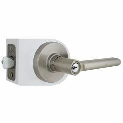 Defiant Tonbridge Satin Nickel Entry Door Handle with Round Rose 15 Defiant Tonbridge Satin Nickel Entry Door Handle with Round Rose -Barton Kramer Shop defiant entry door handles 32ld6x200c 4f 1000